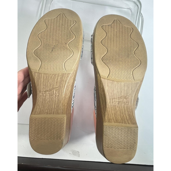 Dansko Sandals Womens Size 41 EU 10.5 11 US Sophie Multicolor Stripe Buckle - Picture 10 of 13